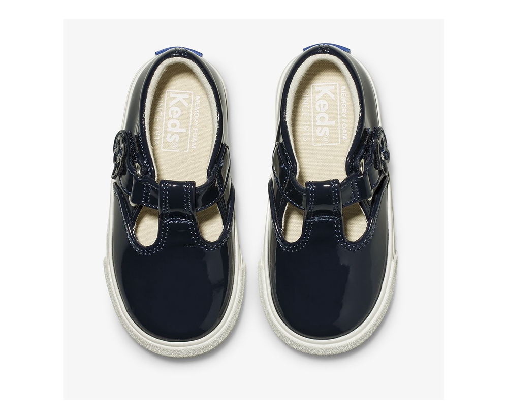 Keds Kids Slip Ons Navy - Daphne Patent - 085AENWQJ